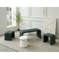 Banc/Repose-pieds rembourré moderne