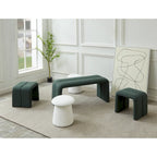 Banc/Repose-pieds rembourré moderne