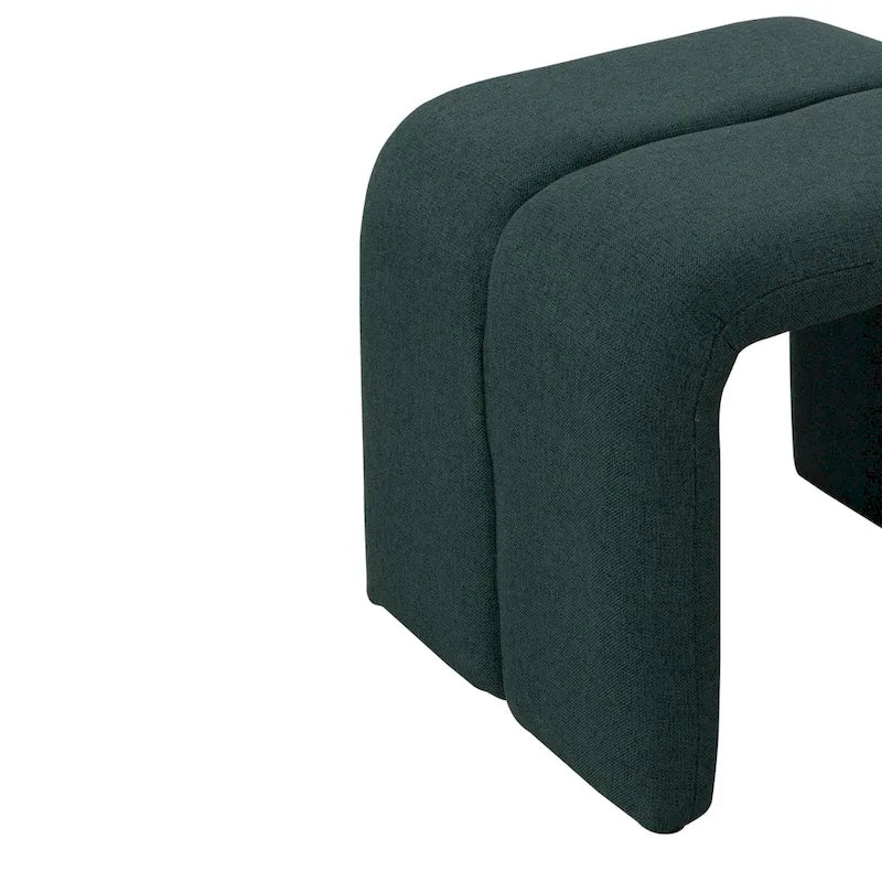Banc/Repose-pieds rembourré moderne