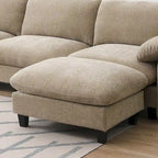 Canapé modulable en U en chenille