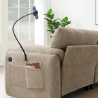 Canapé modulable en U en chenille