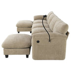 Canapé modulable en U en chenille
