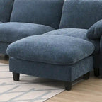 Canapé modulable en U en chenille