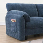 Canapé modulable en U en chenille