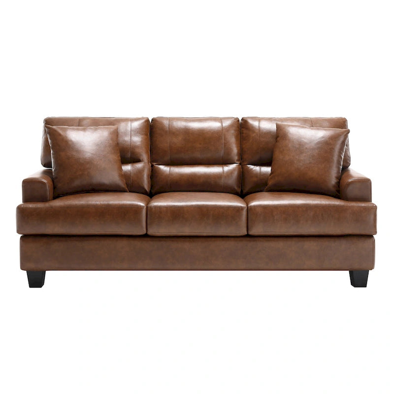 Ensemble deux pièces de chaise et de canapé en similicuir