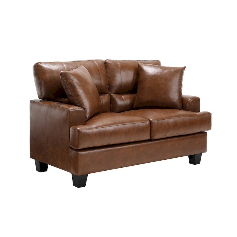 Ensemble deux pièces de chaise et de canapé en similicuir