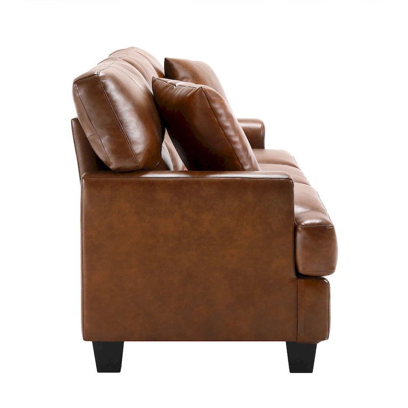 Ensemble deux pièces de chaise et de canapé en similicuir