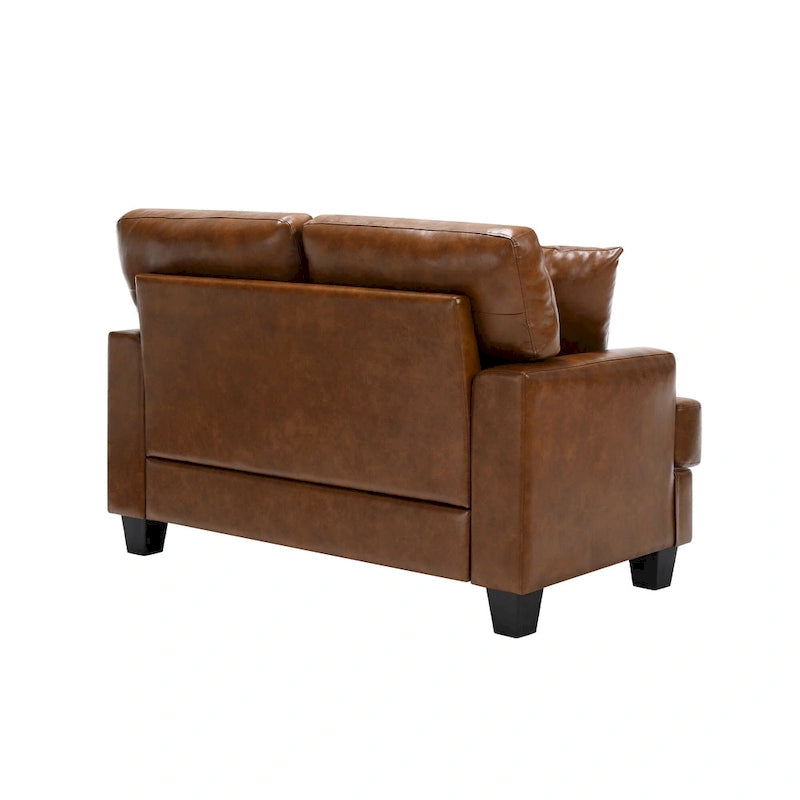 Ensemble deux pièces de chaise et de canapé en similicuir
