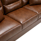 Ensemble deux pièces de chaise et de canapé en similicuir