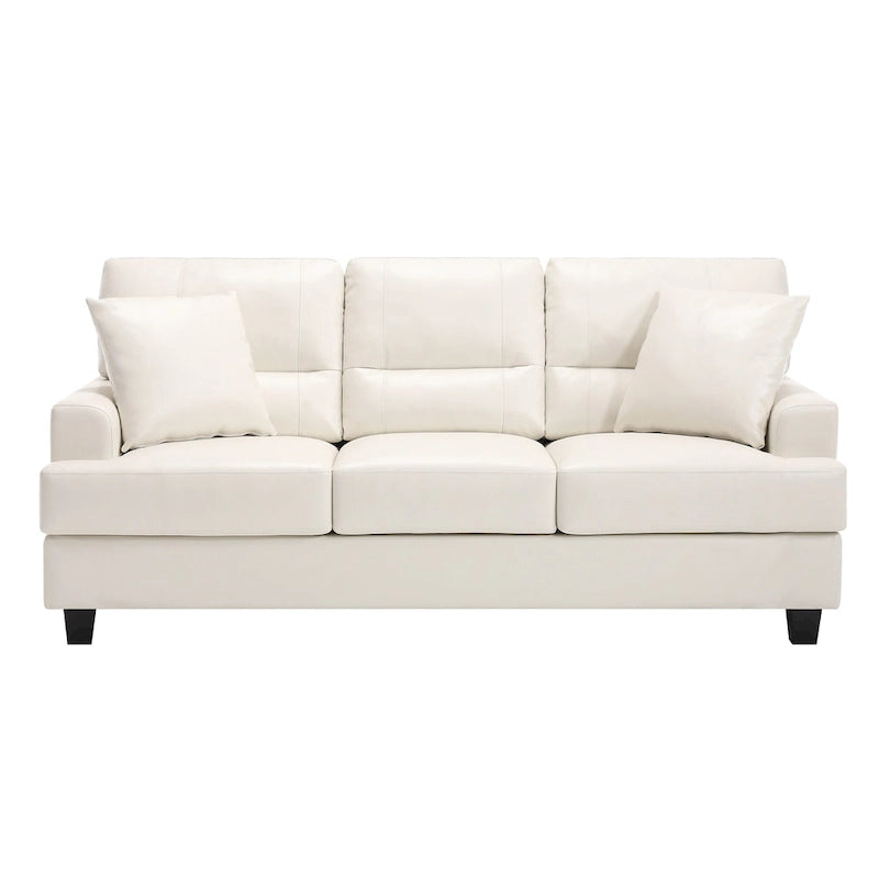 Ensemble deux pièces de chaise et de canapé en similicuir