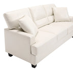 Ensemble deux pièces de chaise et de canapé en similicuir