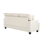 Ensemble deux pièces de chaise et de canapé en similicuir