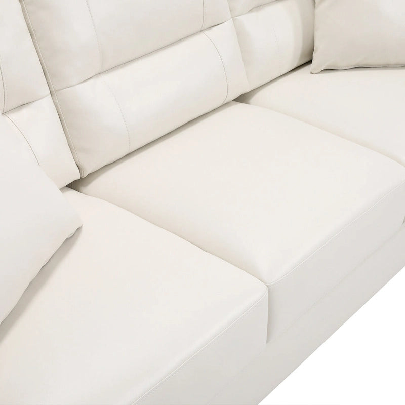 Ensemble deux pièces de chaise et de canapé en similicuir