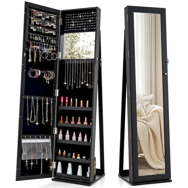Armoire à bijoux avec miroir