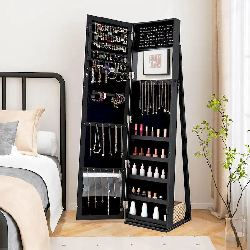 Armoire à bijoux avec miroir