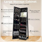 Armoire à bijoux avec miroir