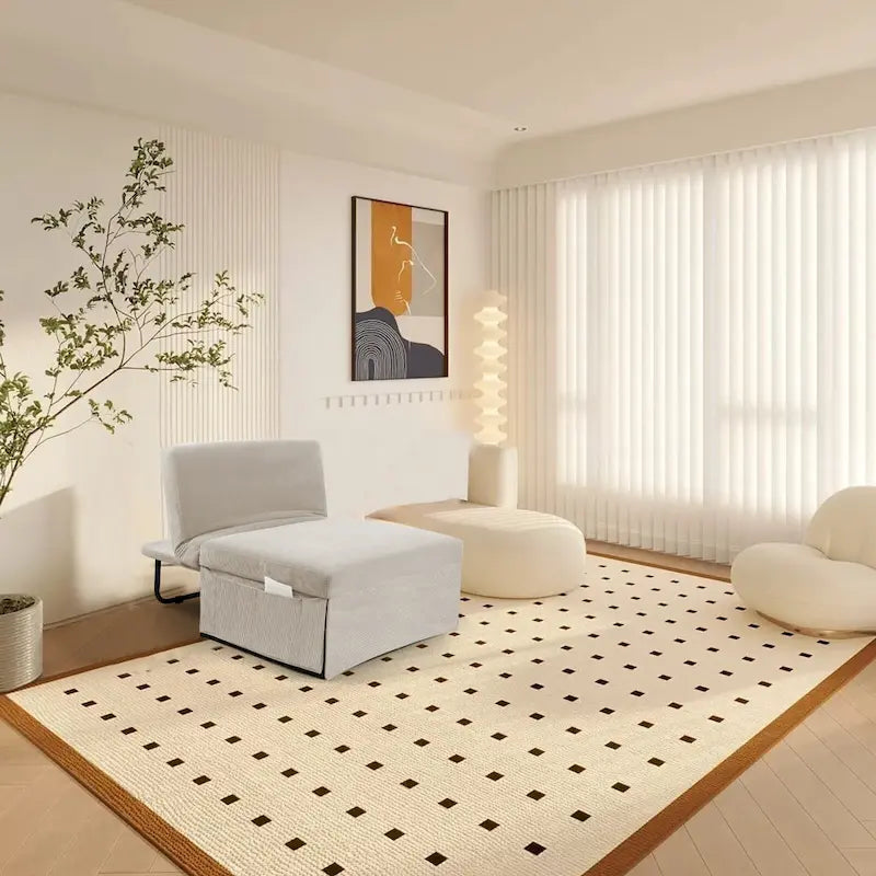 Fauteuil inclinable en velours côtelé convertible quatre en un
