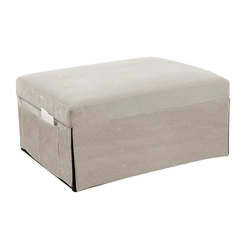 Fauteuil inclinable en velours côtelé convertible quatre en un