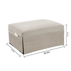 Fauteuil inclinable en velours côtelé convertible quatre en un