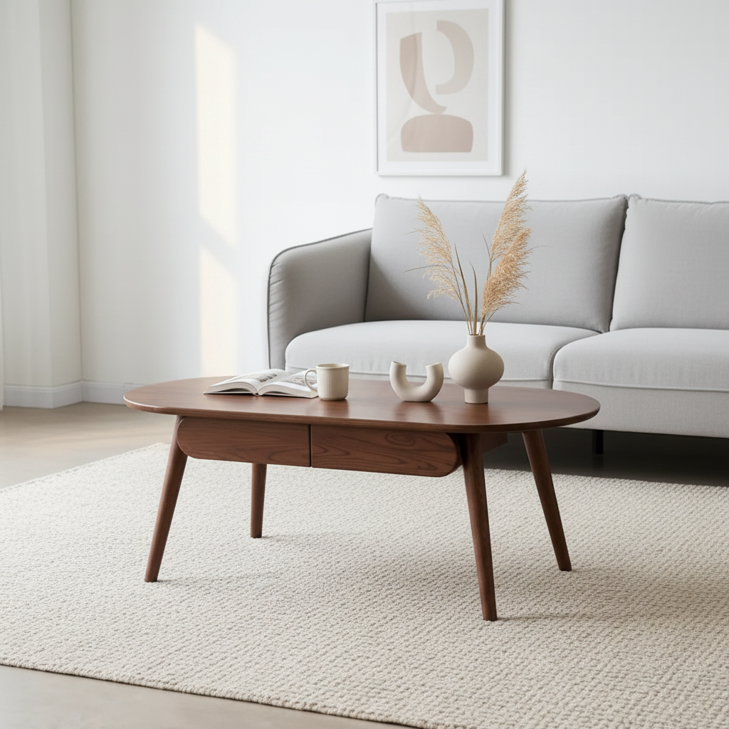 Table basse plateau bois massif