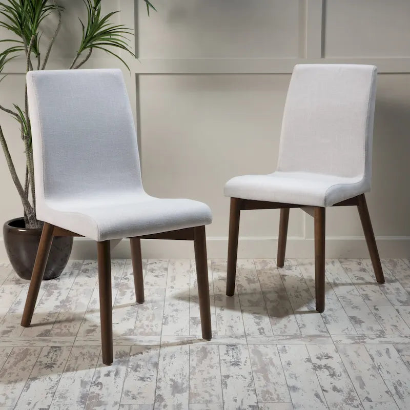 Chaises de salle à manger en tissu de style médiéval