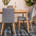 Chaises de salle à manger en tissu de style médiéval