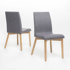 Chaises de salle à manger en tissu de style médiéval