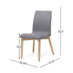 Chaises de salle à manger en tissu de style médiéval