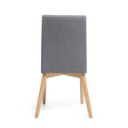 Chaises de salle à manger en tissu de style médiéval