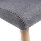 Chaises de salle à manger en tissu de style médiéval