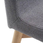 Chaises de salle à manger en tissu de style médiéval