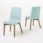 Chaises de salle à manger en tissu de style médiéval