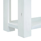 Console rustique avec tiroirs de rangement et étagère inférieure
