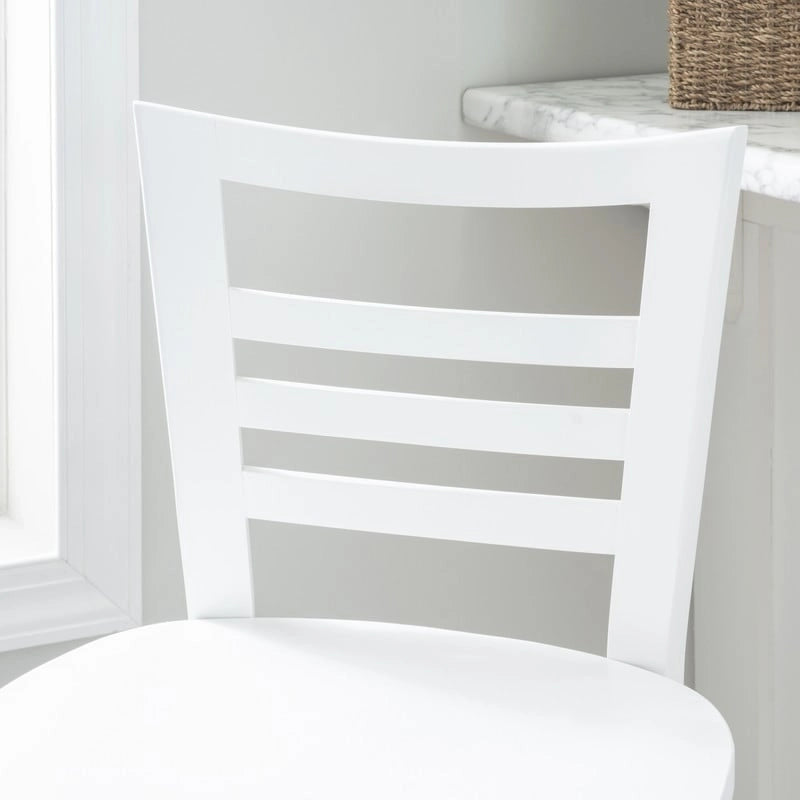 Tabourets de bar rustiques en bois massif (ensemble de 2)