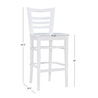 Tabourets de bar rustiques en bois massif (ensemble de 2)