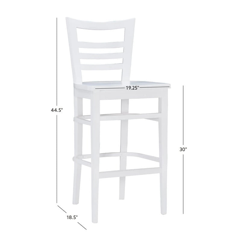 Tabourets de bar rustiques en bois massif (ensemble de 2)