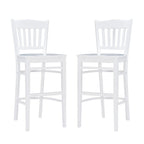 Tabourets de bar rustiques en bois massif (ensemble de 2)