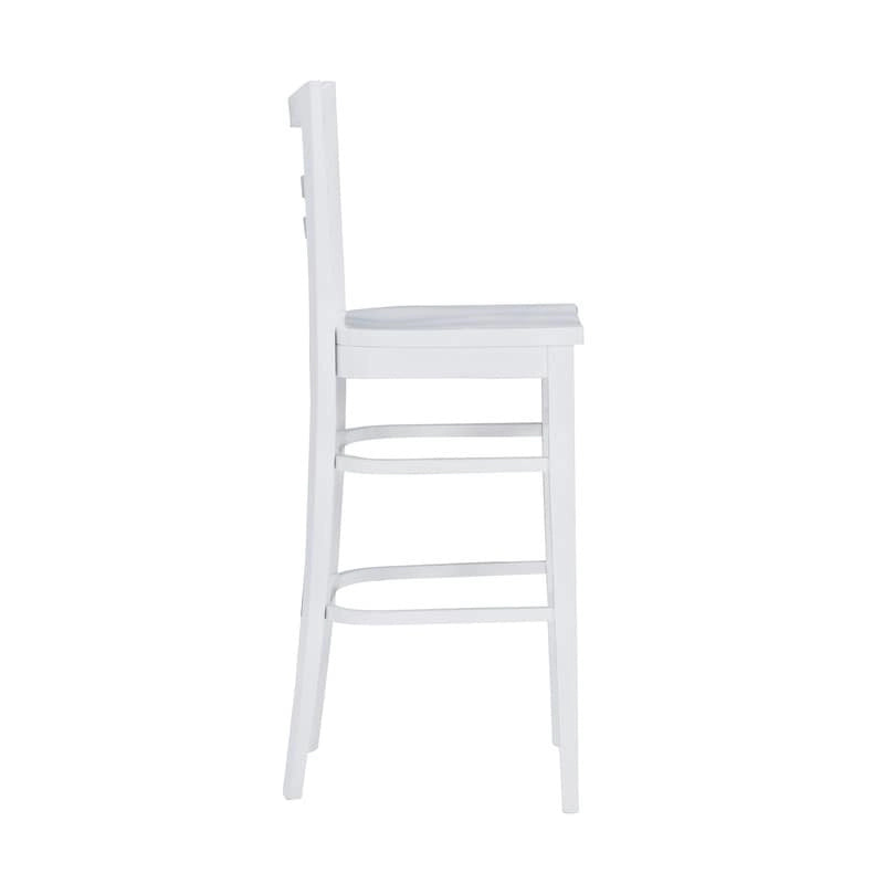 Tabourets de bar rustiques en bois massif (ensemble de 2)