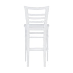 Tabourets de bar rustiques en bois massif (ensemble de 2)