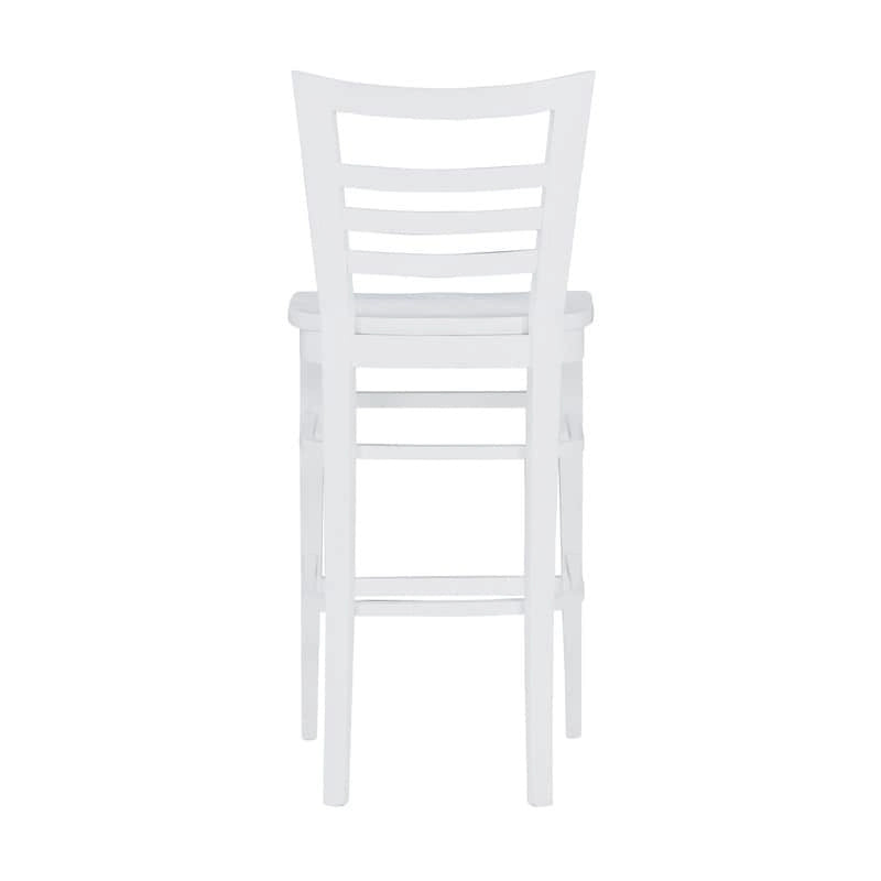 Tabourets de bar rustiques en bois massif (ensemble de 2)
