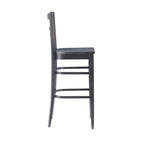 Tabourets de bar rustiques en bois massif (ensemble de 2)