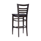 Tabourets de bar rustiques en bois massif (ensemble de 2)