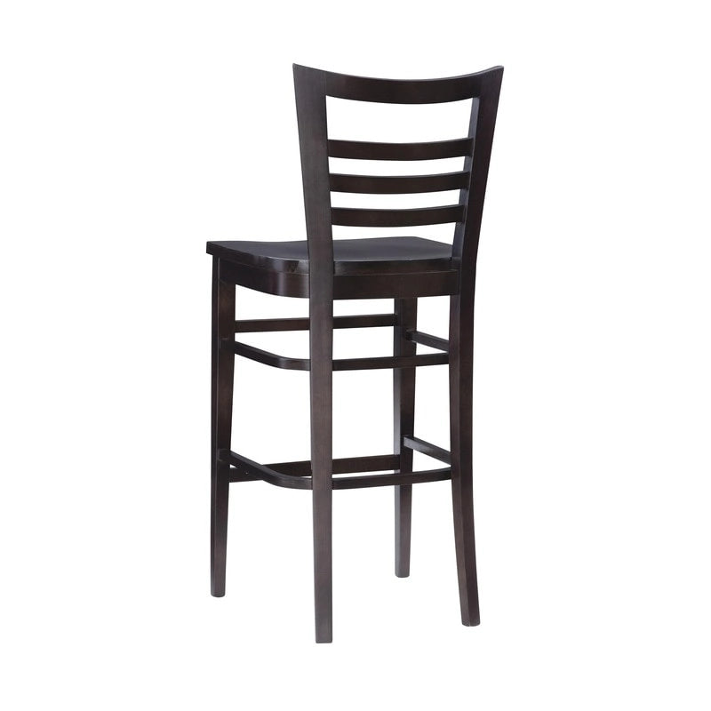 Tabourets de bar rustiques en bois massif (ensemble de 2)