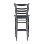 Tabourets de bar rustiques en bois massif (ensemble de 2)
