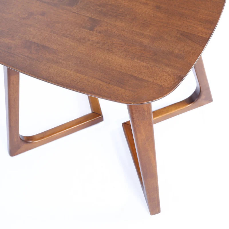 Table d'appoint rectangulaire en bois massif de style scandinave