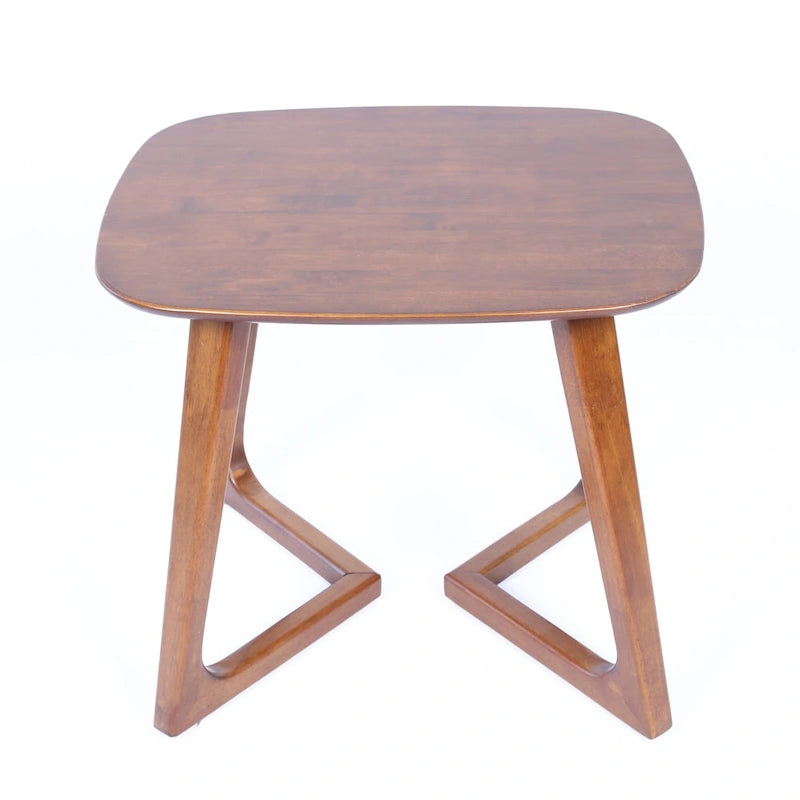 Table d'appoint rectangulaire en bois massif de style scandinave