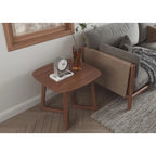 Table d'appoint rectangulaire en bois massif de style scandinave