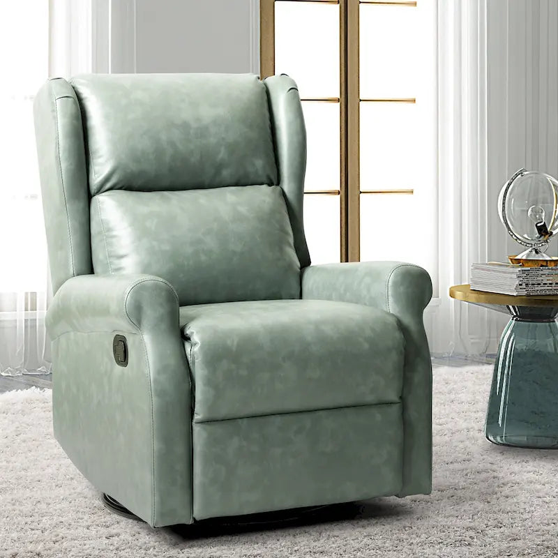Fauteuil pivotant moderne en similicuir pour chambre d'enfant avec piétement en métal