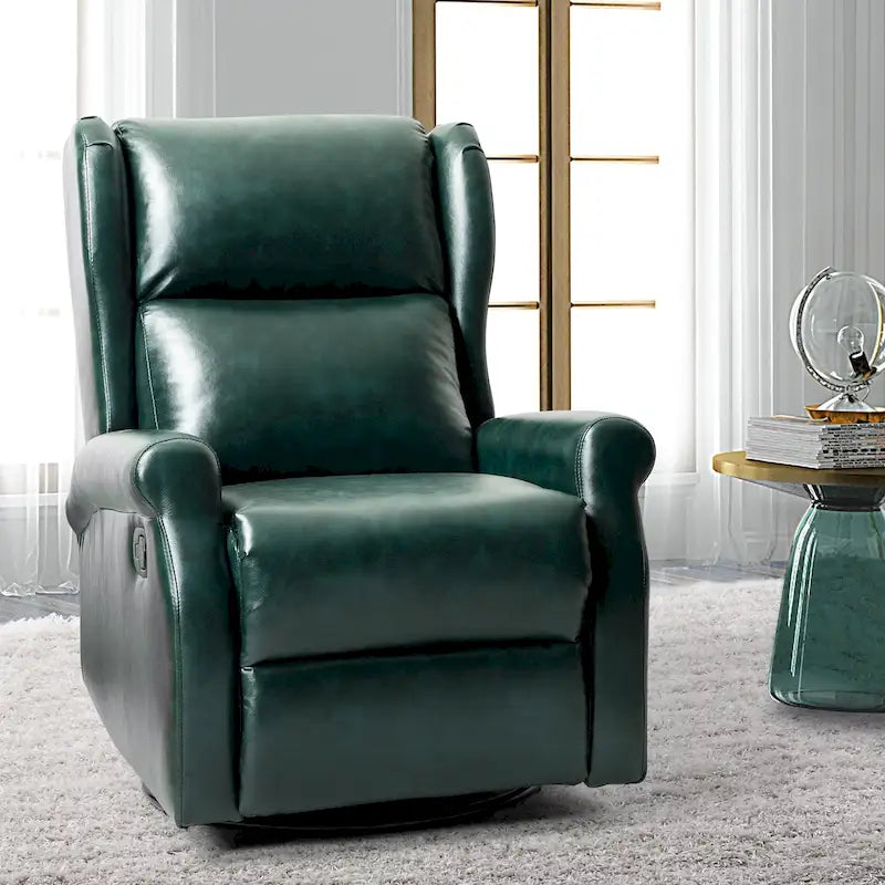 Fauteuil pivotant moderne en similicuir pour chambre d'enfant avec piétement en métal