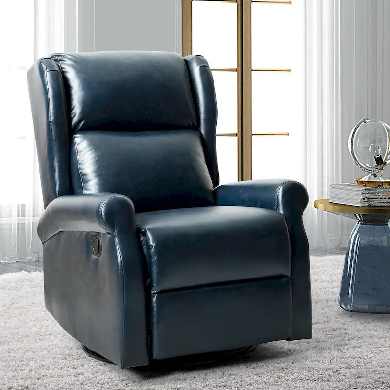 Fauteuil pivotant moderne en similicuir pour chambre d'enfant avec piétement en métal